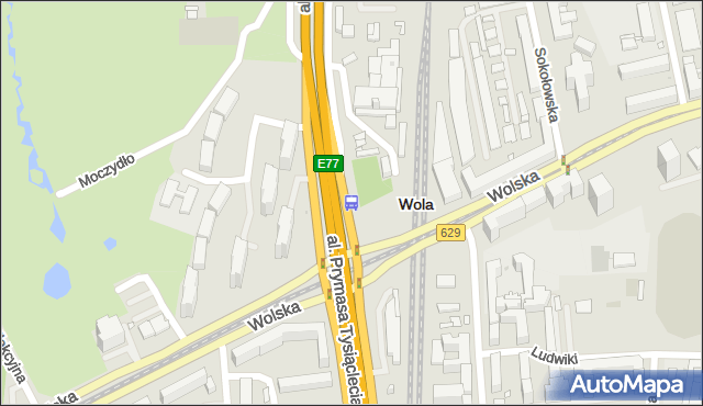 Przystanek PKP Wola (Wolska) 06. ZTM Warszawa - Warszawa (id 500706) na mapie Targeo