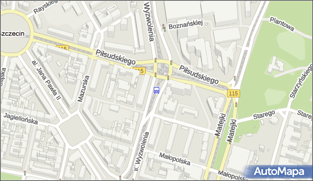 Przystanek Plac Rodła 34. ZDiTM Szczecin - Szczecin (id 11534) na mapie Targeo
