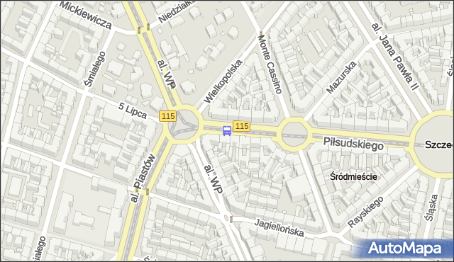 Przystanek Plac Szarych Szeregów 13. ZDiTM Szczecin - Szczecin (id 11713) na mapie Targeo