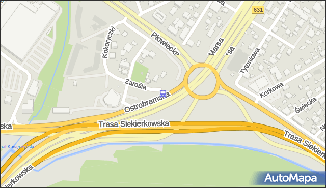 Przystanek Płowiecka 03. ZTM Warszawa - Warszawa (id 201503) na mapie Targeo