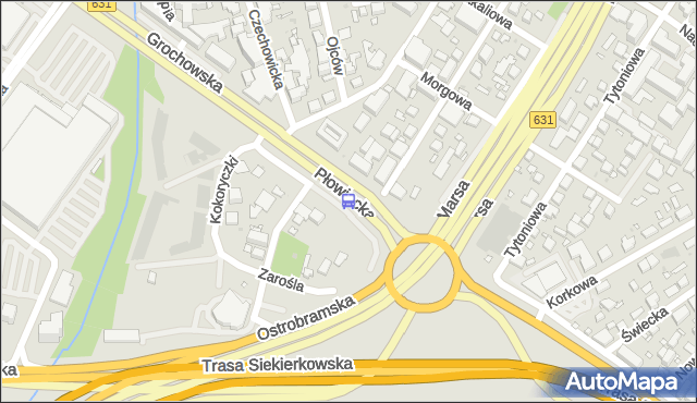 Przystanek Płowiecka 06. ZTM Warszawa - Warszawa (id 201506) na mapie Targeo