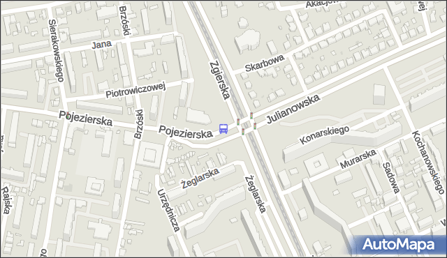 Przystanek Pojezierska - Zgierska. MPKLodz - Łódź (id 237) na mapie Targeo