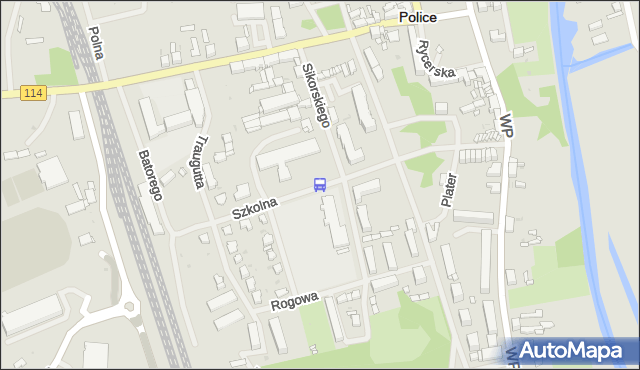 Przystanek Police Szkolna 11. ZDiTM Szczecin - Szczecin (id 53411) na mapie Targeo