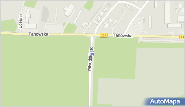 Przystanek Police Tanowska nż 21. ZDiTM Szczecin - Szczecin (id 51421) na mapie Targeo