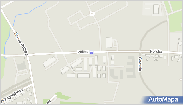 Przystanek Policka 12. ZDiTM Szczecin - Szczecin (id 43312) na mapie Targeo