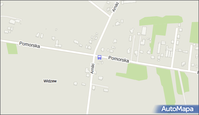 Przystanek Pomorska - Arniki NŻ. MPKLodz - Łódź (id 834) na mapie Targeo