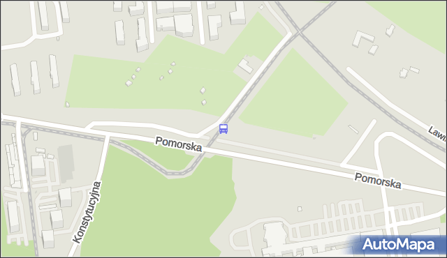 Przystanek Pomorska - CKD szpital. MPKLodz - Łódź (id 160) na mapie Targeo