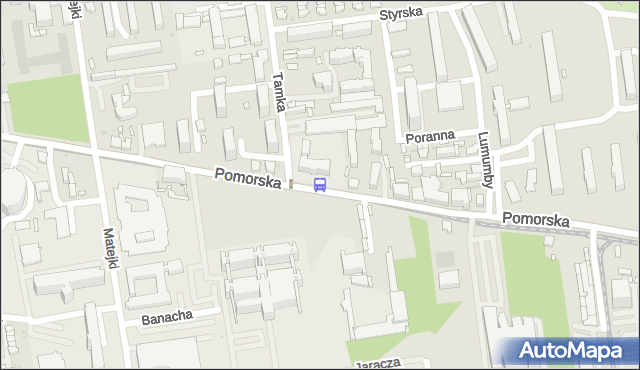 Przystanek Pomorska - Tamka. MPKLodz - Łódź (id 849) na mapie Targeo