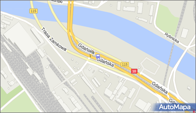 Przystanek Port Centralny nż 12. ZDiTM Szczecin - Szczecin (id 60212) na mapie Targeo