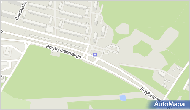 Przystanek Przybyszewskiego - Czajkowskiego. MPKLodz - Łódź (id 899) na mapie Targeo
