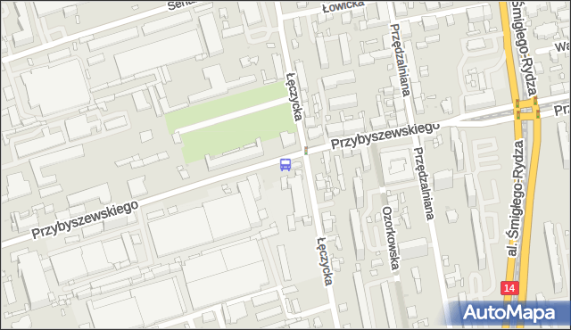 Przystanek Przybyszewskiego - Łęczycka. MPKLodz - Łódź (id 885) na mapie Targeo