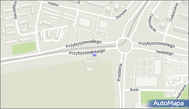 Przystanek Przybyszewskiego - rondo Sybiraków. MPKLodz - Łódź (id 897) na mapie Targeo