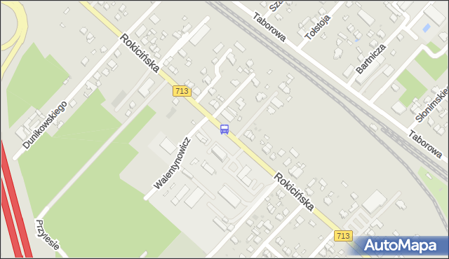 Przystanek Rokicińska - Walentynowicz NŻ. MPKLodz - Łódź (id 1528) na mapie Targeo