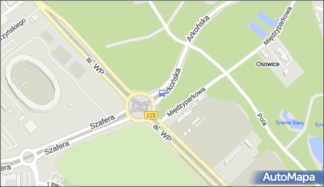 Przystanek Rondo Olszewskiego 21. ZDiTM Szczecin - Szczecin (id 31321) na mapie Targeo