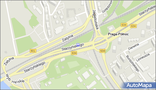 Przystanek rondo Starzyńskiego 01. ZTM Warszawa - Warszawa (id 100601) na mapie Targeo