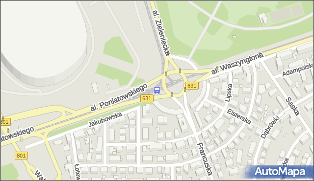Przystanek rondo Waszyngtona 06. ZTM Warszawa - Warszawa (id 213106) na mapie Targeo
