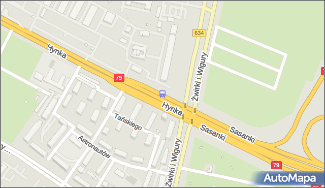 Przystanek Sasanki 04. ZTM Warszawa - Warszawa (id 403704) na mapie Targeo