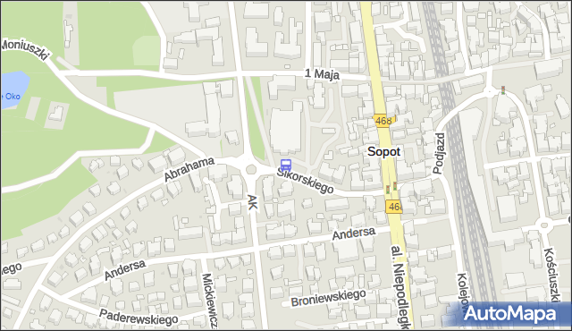 Przystanek Sikorskiego . ZKMGdynia - Gdynia (id 039601) na mapie Targeo