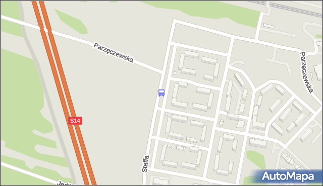 Przystanek Staffa - Os. 650-lecia (Zgierz). MPKLodz - Łódź (id 3053) na mapie Targeo
