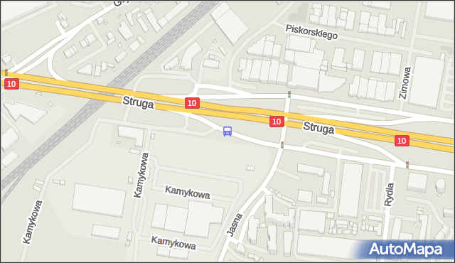 Przystanek Struga Zajezdnia nż 13. ZDiTM Szczecin - Szczecin (id 80413) na mapie Targeo