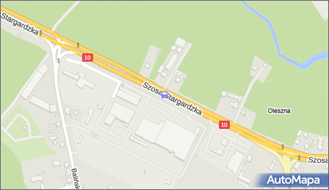 Przystanek Szosa Stargardzka nż 12. ZDiTM Szczecin - Szczecin (id 81012) na mapie Targeo