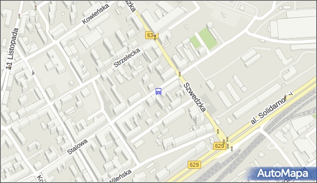 Przystanek Szwedzka 05. ZTM Warszawa - Warszawa (id 105305) na mapie Targeo