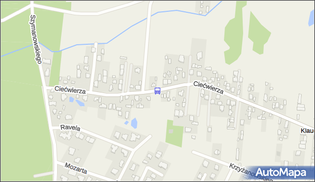 Przystanek Szymanowskiego 01. ZTM Warszawa - Warszawa (id 610501) na mapie Targeo