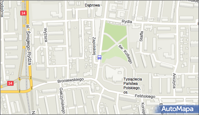 Przystanek Tatrzańska - Broniewskiego. MPKLodz - Łódź (id 1618) na mapie Targeo
