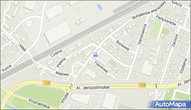 Przystanek Topolowa 01. ZTM Warszawa - Warszawa (id 419201) na mapie Targeo