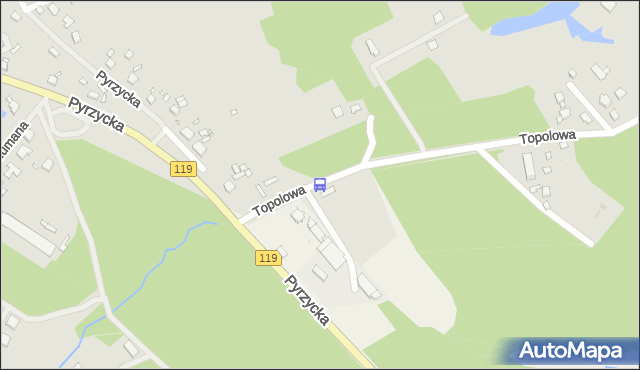 Przystanek Topolowa Stadion nż 12. ZDiTM Szczecin - Szczecin (id 81712) na mapie Targeo