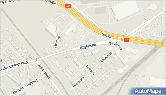 Przystanek Torfowa nż 11. ZDiTM Szczecin - Szczecin (id 86611) na mapie Targeo