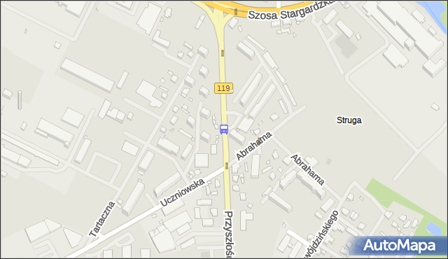 Przystanek Uczniowska 11. ZDiTM Szczecin - Szczecin (id 81211) na mapie Targeo