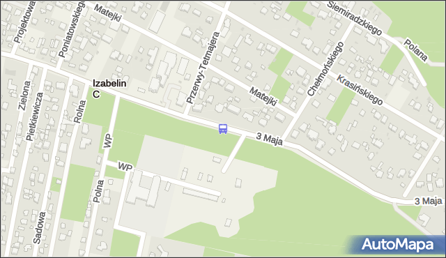 Przystanek Urząd Gminy 01. ZTM Warszawa - Warszawa (id 612201) na mapie Targeo