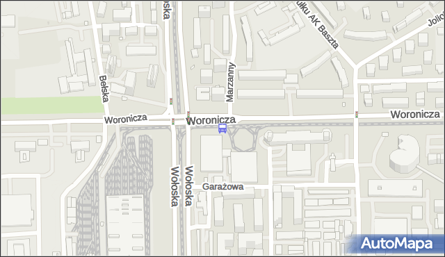 Przystanek Woronicza 07. ZTM Warszawa - Warszawa (id 324007) na mapie Targeo
