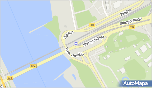 Przystanek Wybrzeże Helskie 01. ZTM Warszawa - Warszawa (id 116401) na mapie Targeo