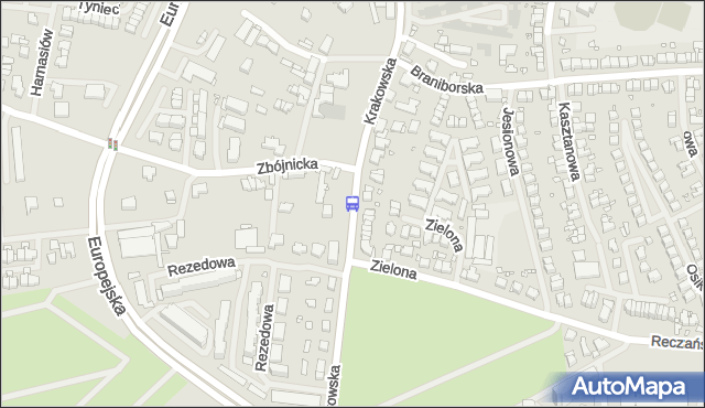 Przystanek Zielona 11. ZDiTM Szczecin - Szczecin (id 26011) na mapie Targeo