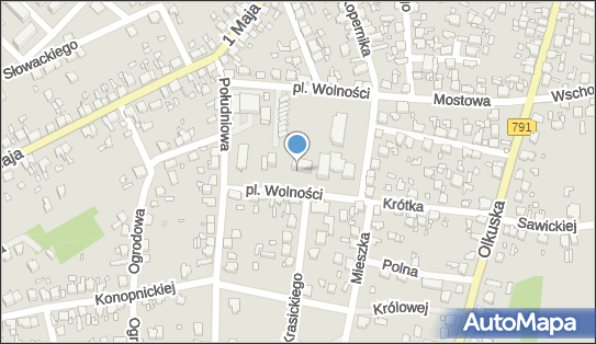 AED - Defibrylator, Plac Wolności 25, Ogrodzieniec 42-440