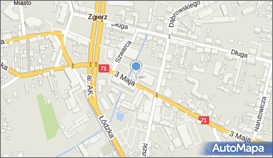 Allegro One Box, zielony automat, 3 Maja 5a, Zgierz 95-100, godziny otwarcia