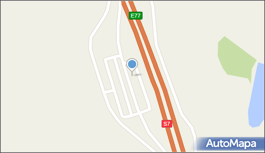 Parking Autokar, BUS, S7, Wólka Majdańska - Autokar, BUS - Parking