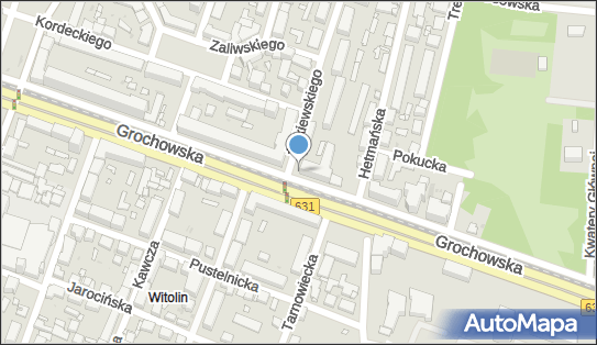 Bilety ZTM, DW631, DW637, Grochowska, Warszawa 04-301 - Automat sprzedający