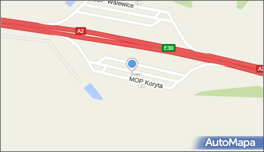 MOP Koryta, Koryta, Koryta 66-235 - Autostradowy, MOP - Parking