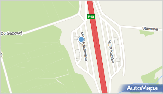 MOP Rachowice, Do Gazowej, Rachowice 44-153 - Autostradowy, MOP - Parking
