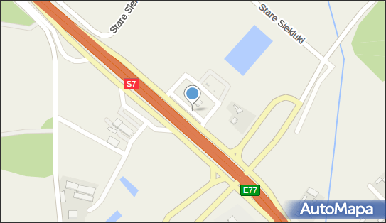 MOP Stary Gózd Wschód, S7, E77, Stary Gózd - Autostradowy, MOP - Parking