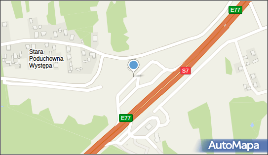 MOP Występa Zachód, S7, E77, Występa 26-140 - Autostradowy, MOP - Parking