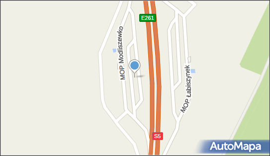 Parking Autostradowy, MOP, Osiedle nad Strugą, Modliszewo 62-211 - Autostradowy, MOP - Parking