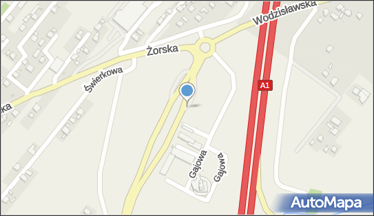 Parking węzeł Świerklany, Gajowa, Świerklany 44-266 - Autostradowy, MOP - Parking