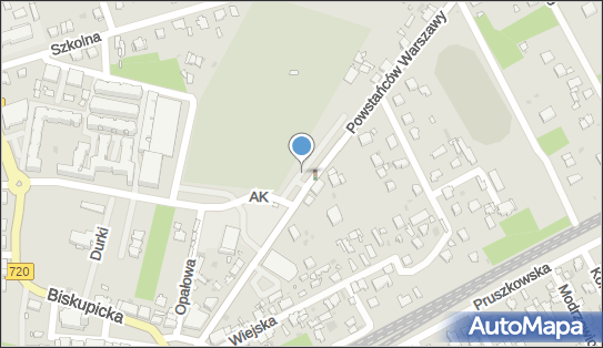 Duży parking przy cmentarzu, Powstańców Warszawy 17, Brwinów 05-840 - Bezpłatny - Parking