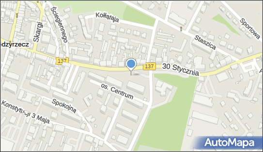 Parking Bezpłatny, 30 Stycznia137, Międzyrzecz 66-300 - Bezpłatny - Parking