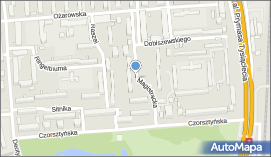 Parking Bezpłatny, Magistracka 27, Warszawa 01-413 - Bezpłatny - Parking