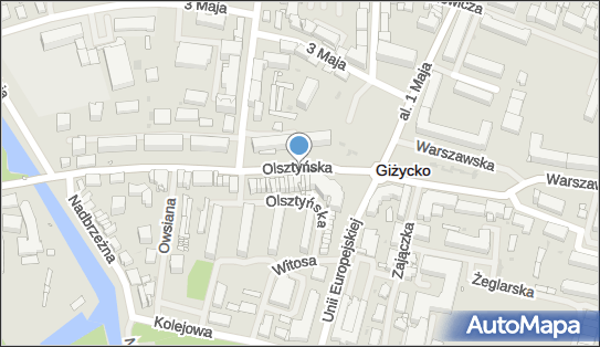 Parking Bezpłatny, Olsztyńska, Giżycko 11-500 - Bezpłatny - Parking